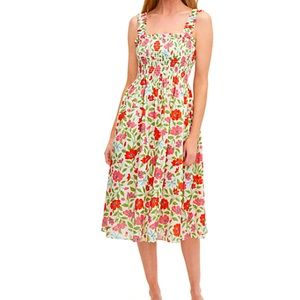 KATE SPADE ♠️ GARDEN BLOOM SMOCKED DRESS 💓 NWT